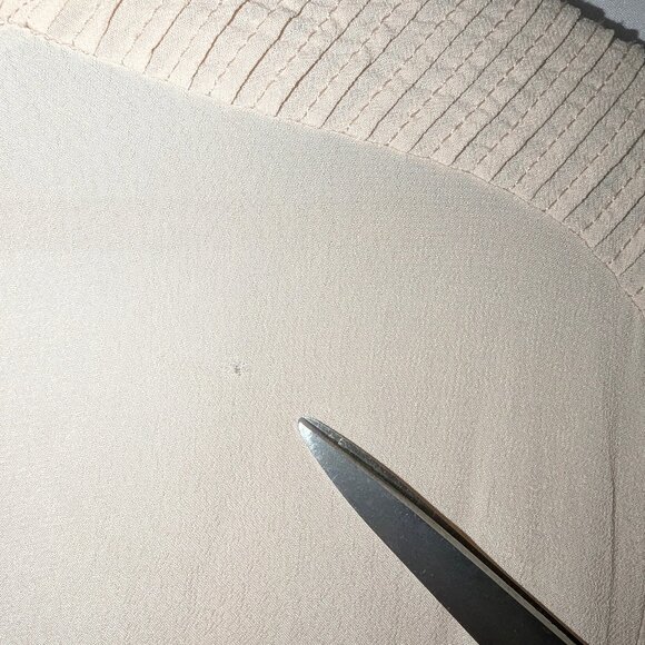 MNG Mango | Short Sleeve Lightweight Peach Pink Surplice Blouse | Size 6 - Picture 12 of 12